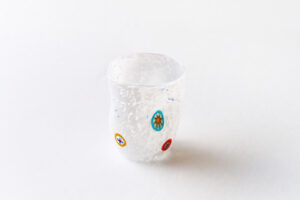 Murano Millefiori White Tumbler