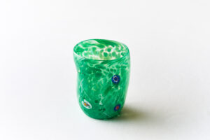Murano Millefiori Green Tumbler